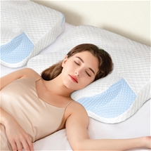 2 in 1 Cervical & Contour Memory Foam Pillow